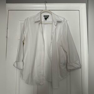 Oversized White Button Up
